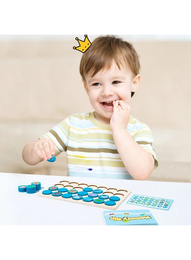 Car Memory Matching Puzzle Game For Kids Educational Wooden Toy Thinking Training - Image 2